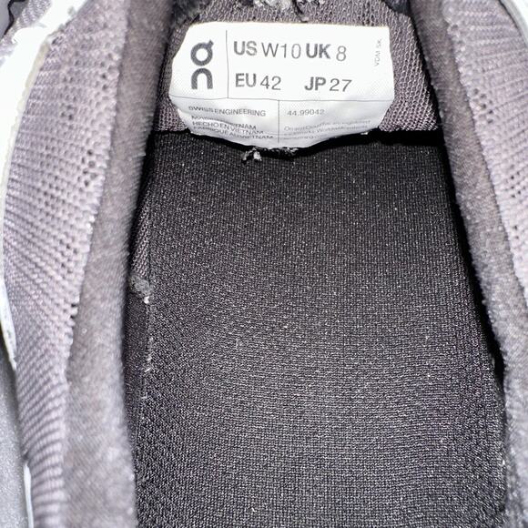 On Cloud Sneakers Womens Size 10 Gray Athletic Running Nurse Comfort - Picture 10 of 14